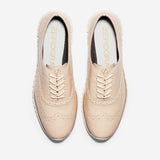 Cole Haan ZERØGRAND Wing Oxford Closed Hole Brazilian Sand Leather/Ivory