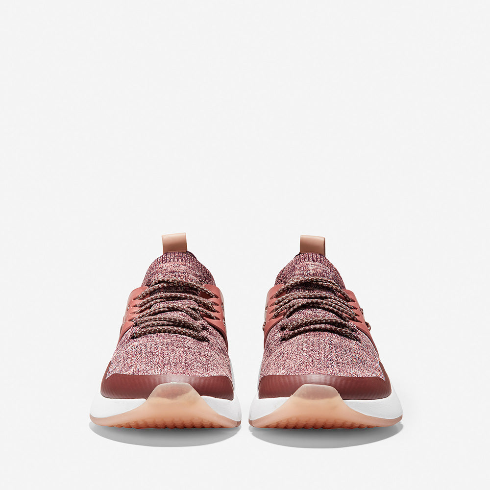 Cole Haan ZERØGRAND All-Day Trainer Stitchlite Winetasting/Marron/Withered Rose/Mahogany Rose Knit/Optic White