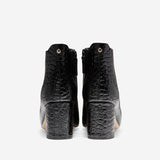 Cole Haan Nella Bootie (65mm) Black Leather/Box Leather