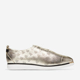 Cole Haan Grand Ambition Lace Up Soft Gold Metallic Hearts/Optic White