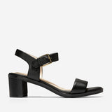 Cole Haan Anette Sandal (55mm) Black Tumbled Leather