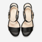 Cole Haan Anette Sandal (55mm) Black Tumbled Leather