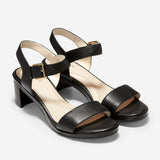 Cole Haan Anette Sandal (55mm) Black Tumbled Leather