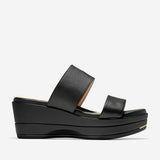 Cole Haan Grand Ambition Flatform Wedge Slide (65mm) Black Leather
