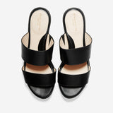 Cole Haan Grand Ambition Flatform Wedge Slide (65mm) Black Leather