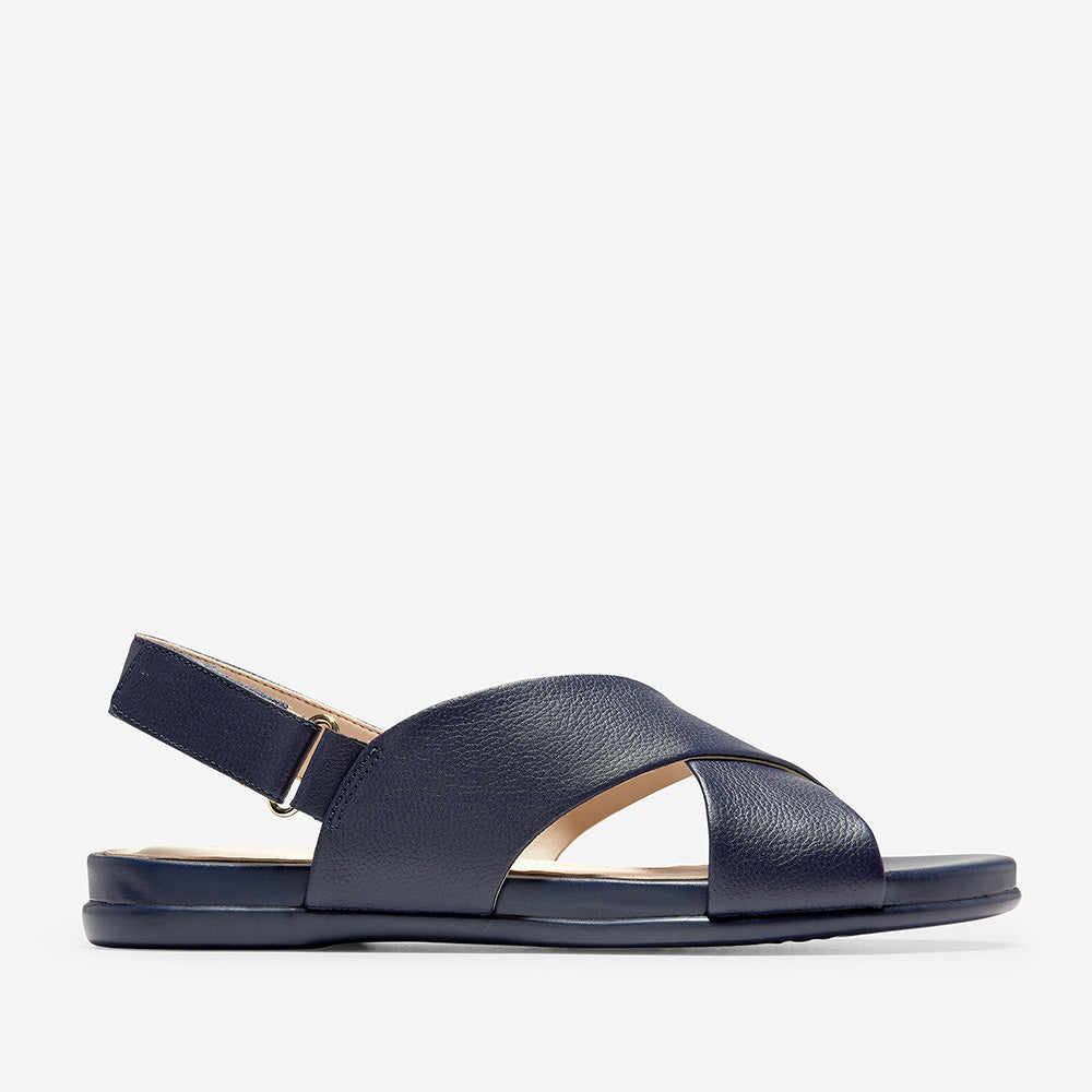Cole Haan Grand Ambition Flat Sandal Marine Blue Leather/ Tonal | cart2cart | Footwear | Last Chance | Leather Goods | Sandals | Womens | Womens Fashion Cole Haan Grand Ambition Flat Sandal Marine Blue Leather/ Tonal | cart2cart | Footwear | Last Chance | Leather Goods | Sandals | Womens | Womens Fashion