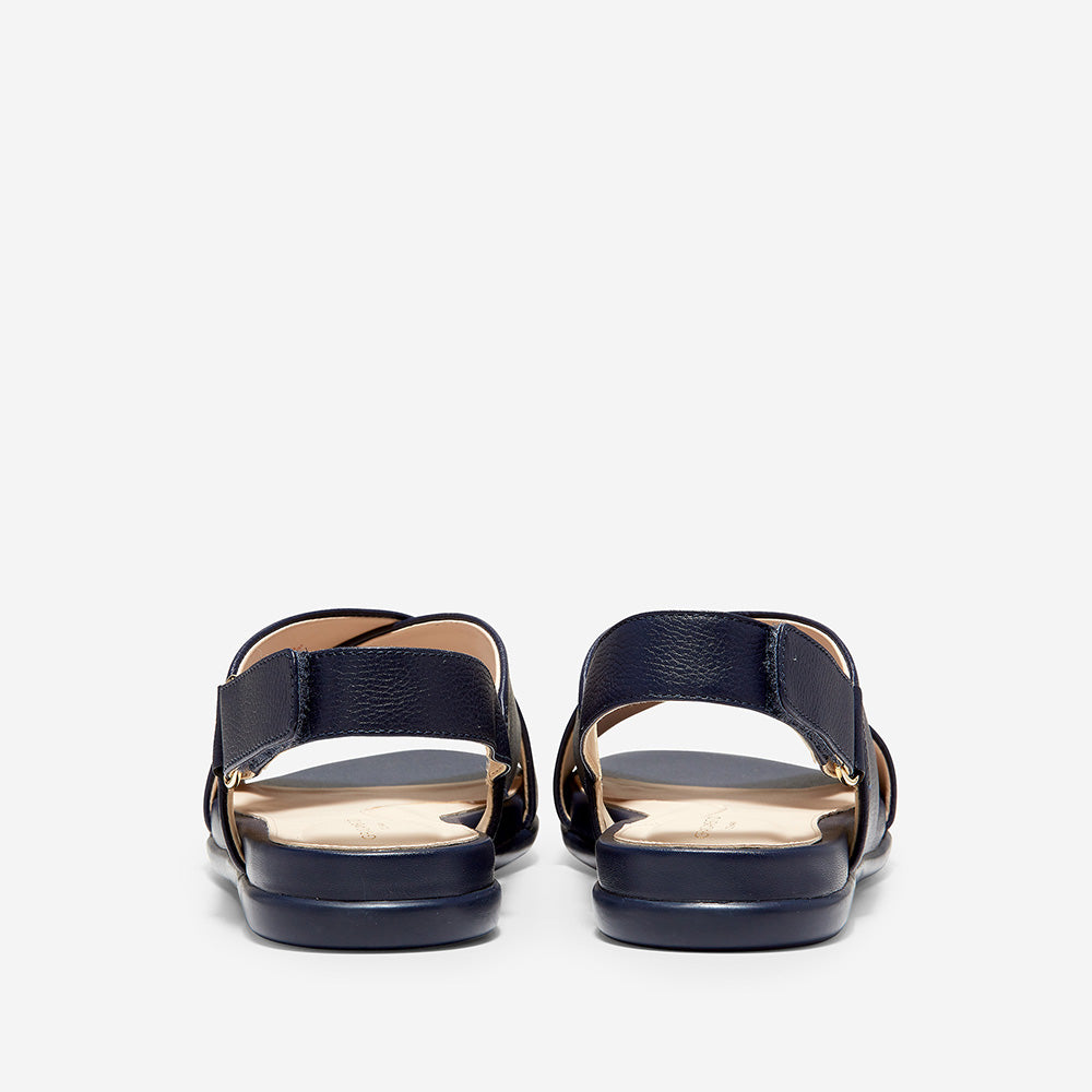 Cole Haan Grand Ambition Flat Sandal Marine Blue Leather/ Tonal | cart2cart | Footwear | Last Chance | Leather Goods | Sandals | Womens | Womens Fashion Cole Haan Grand Ambition Flat Sandal Marine Blue Leather/ Tonal | cart2cart | Footwear | Last Chance | Leather Goods | Sandals | Womens | Womens Fashion