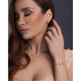 Michella 18 Ct Gold Diamond Butterfly Ring Basic