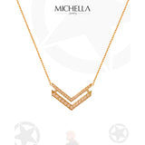 Michella 18 Ct Gold Diamond  Necklace Basic