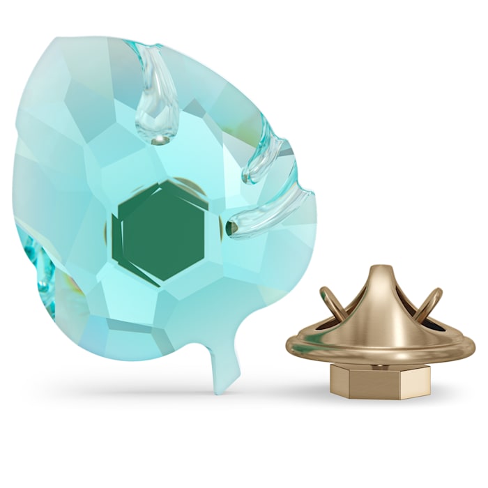 Swarovski Jungle Beats Leaf Magnet Ornament Blue Small | Accessories | Fashion Jewellery | Figurine | New Prices | Womens