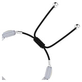 Swarovski Letra bracelet Yin Yang, White, Rhodium plated