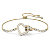 Swarovski Lovely Bracelet Heart White Gold tone plated
