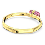 "Swarovski Lucent bangle Magnetic closure, Pink, Gold-tone plated"
