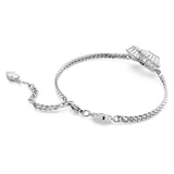 "Swarovski Matrix bracelet Heart, White, Rhodium plated"