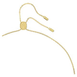 Swarovski Matrix Pendant Baguette Cut Green Gold-Tone Plated
