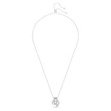 Swarovski Matrix Pendant Baguette Cut White Rhodium Plated