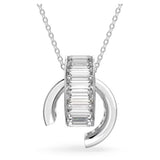 Swarovski Matrix Pendant Baguette Cut White Rhodium Plated