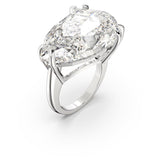 Swarovski Mesmera Cocktail Ring Trilliant cut White Rhodium plated