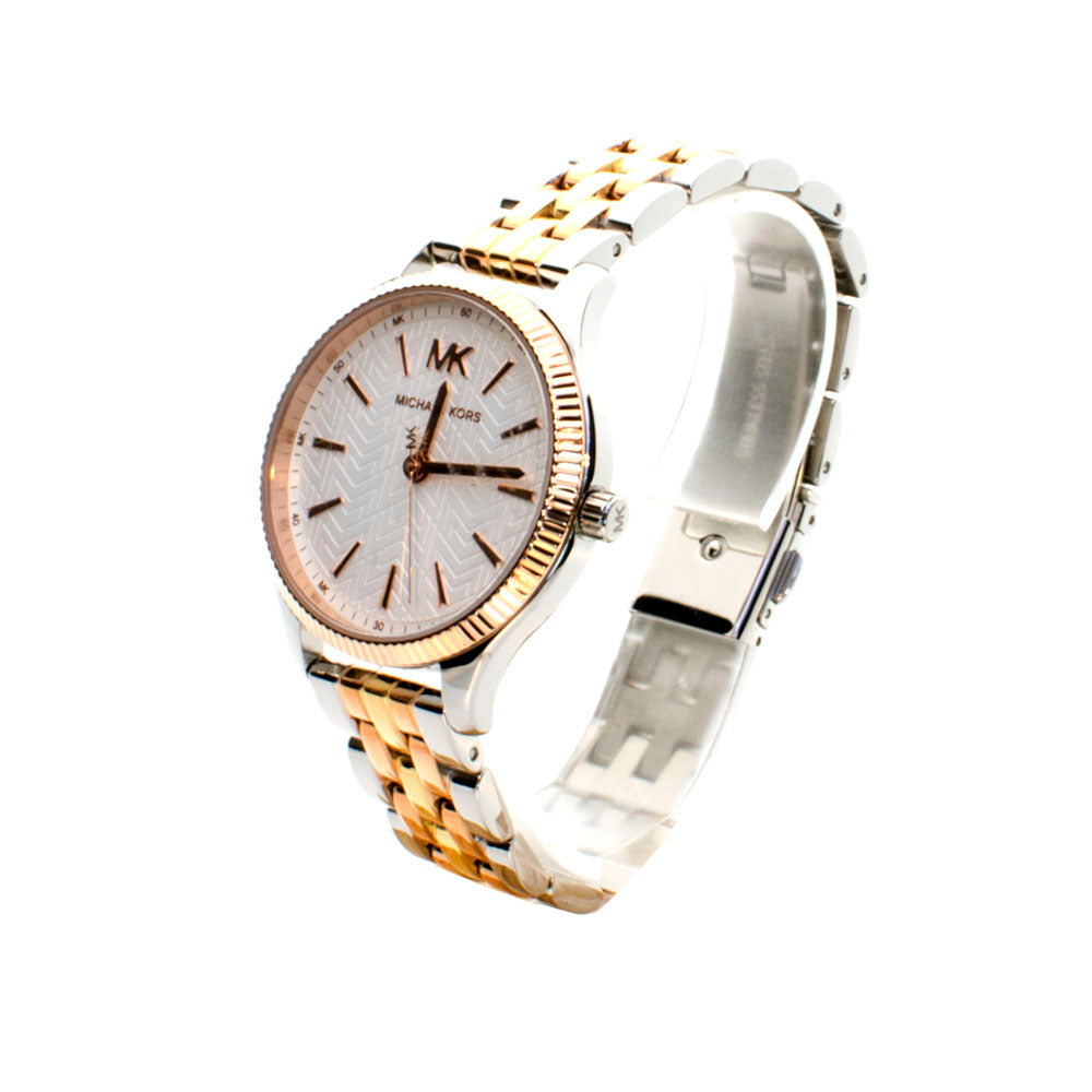 Michael Kors Women's Lexington Three-Hand Tri-Tone Stainless Steel