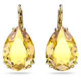 Swarovski Millenia Drop Earrings Pear cut Yellow Gold-tone plated