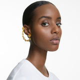 Swarovski Millenia Set Earcuff and Stud Yellow Gold-tone plated