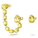 Swarovski Millenia Set Earcuff and Stud Yellow Gold-tone plated