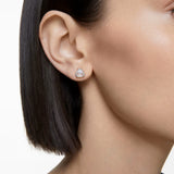 Swarovski Millenia Stud Earrings Trilliant cut crystal White Rhodium plated