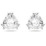 Swarovski Millenia Stud Earrings Trilliant cut crystal White Rhodium plated