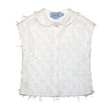 Mimisol Cream Shirt - Blue Salon