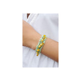 Les Nereides Mimosa Flowers Bangle Bracelet