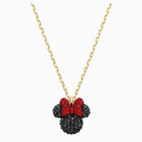 Swarovski Minnie Pendant Black Gold-Tone One Size