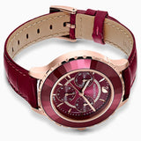 Swarovski Octea Lux Chrono Watch Burgundy One Size