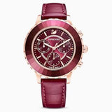 Swarovski Octea Lux Chrono Watch Burgundy One Size