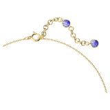 Swarovski Orbita necklace Octagon cut crystal, Multicolored, Gold-tone plated