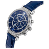 Swarovski Passage Chrono Watch Leather Strap,  Pvd