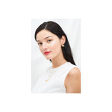 Les Nereides Quartz And Pink Rhinestone Dormeuses Earrings