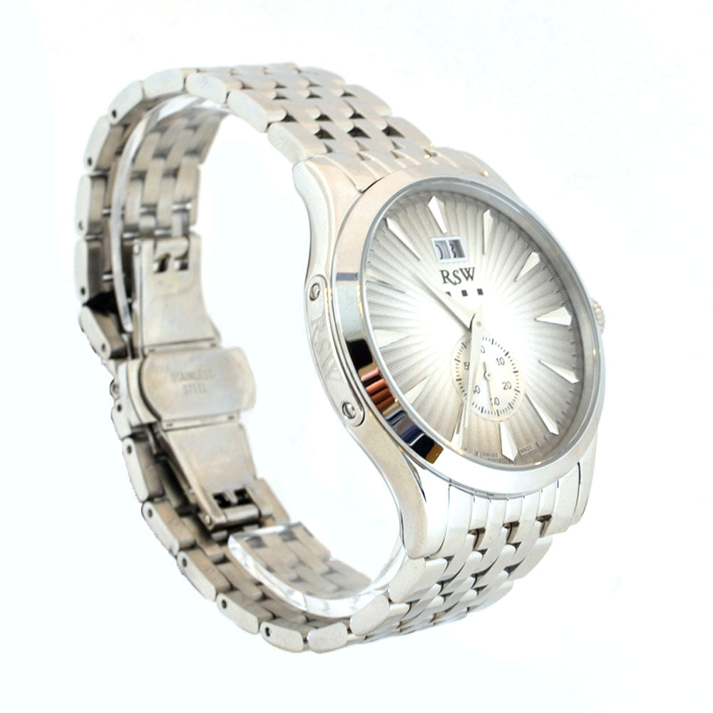 Rsw Men's Stainless Steel Watch With Metal Bracelet & Gray Design Dial | Fashion Watches | GCC | Mens | Mens Watches | SP Rsw Men's Stainless Steel Watch With Metal Bracelet & Gray Design Dial | Fashion Watches | GCC | Mens | Mens Watches | SP