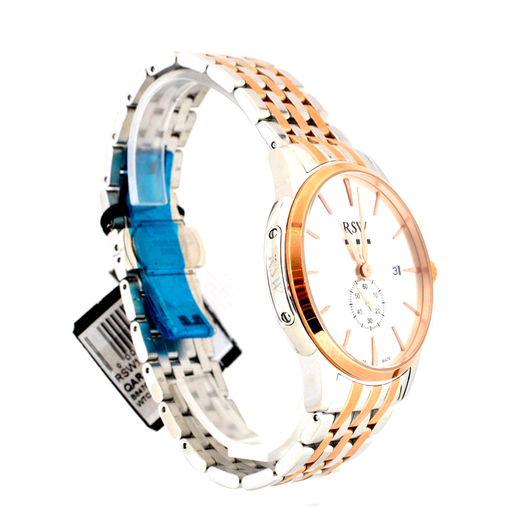 Rsw Men's Stainless Steel Watch With Two-Tone Silver & Rg Metal Bracelet | Fashion Watches | GCC | Mens | Mens Watches | SP Rsw Men's Stainless Steel Watch With Two-Tone Silver & Rg Metal Bracelet | Fashion Watches | GCC | Mens | Mens Watches | SP