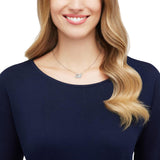 Swarovski Swan Necklace White Rose-Gold