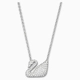Swarovski Swan Necklace White Rose-Gold