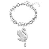 Swarovski Iconic White Rhodium Plated Swan Choker