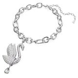Swarovski Iconic White Rhodium Plated Swan Choker