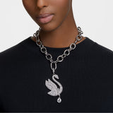 Swarovski Iconic White Rhodium Plated Swan Choker