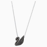 Swarovski Iconic Swan Pendant Black One Size