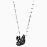 Swarovski Iconic Swan Pendant Black One Size