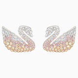 Swarovski Iconic Swan Pierced Earrings Multi-Colored One Size