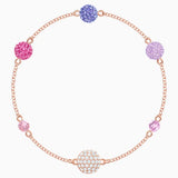 Swarovski Remix Collection Pop Strand Purple Rose-Gold Tone Size M