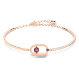 Swarovski Sparkling Dance Bangle Bracelet Red Rose gold-tone plated