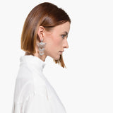 Swarovski Sparkling Dance Dial Up Pierced Earrings White One Size