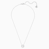 Swarovski Sparkling Dance Round Necklace White White One Size